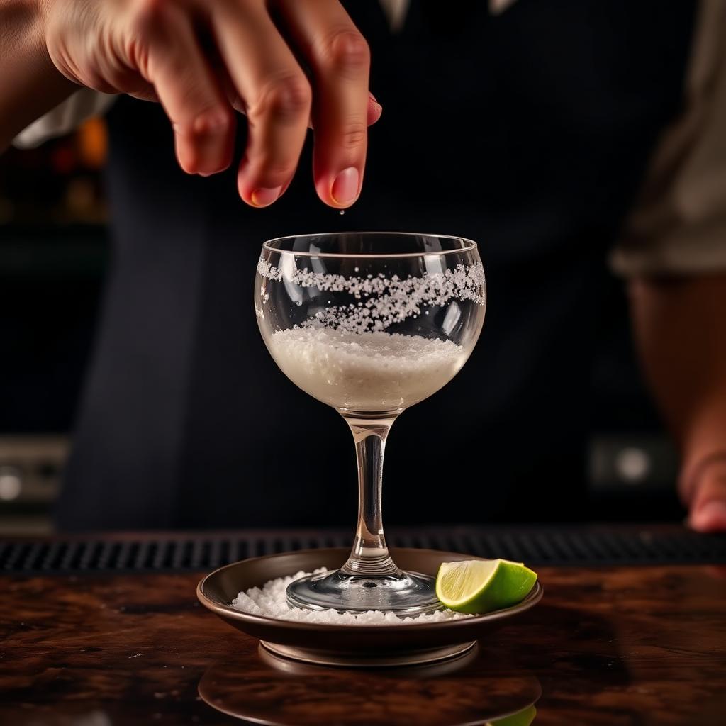 How to Rim a Glass cocktail
